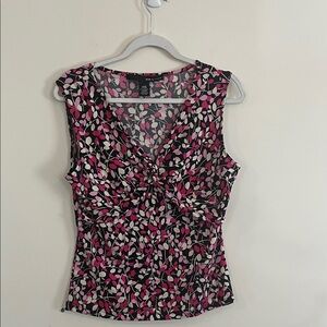 Vintage Mixit Y2K Top Babydoll Baddie Pink Black L McBling Going out Twist‎